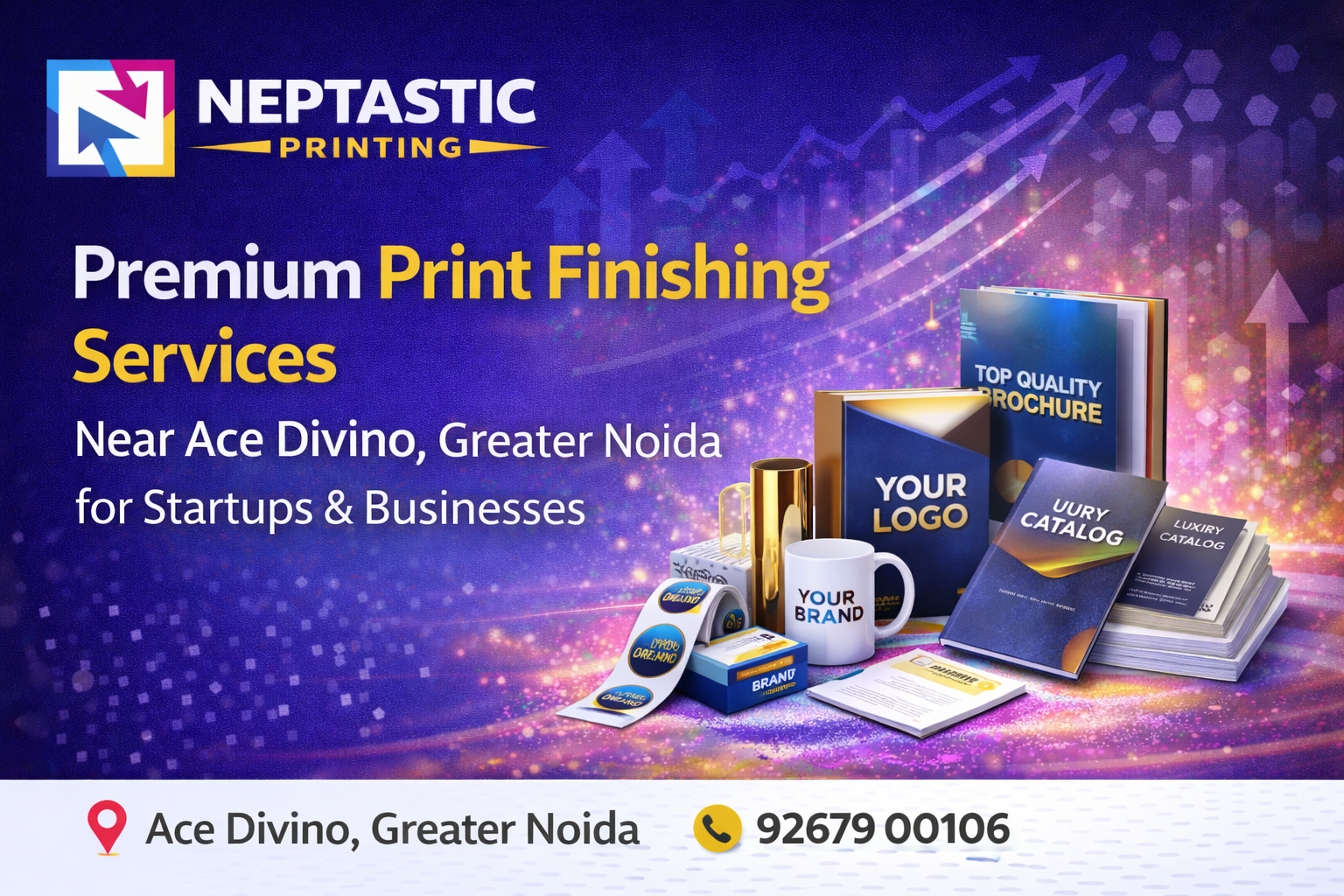 Premium Print Finishing Services Near Ace Divino, Greater Noida for Startups & Businesses