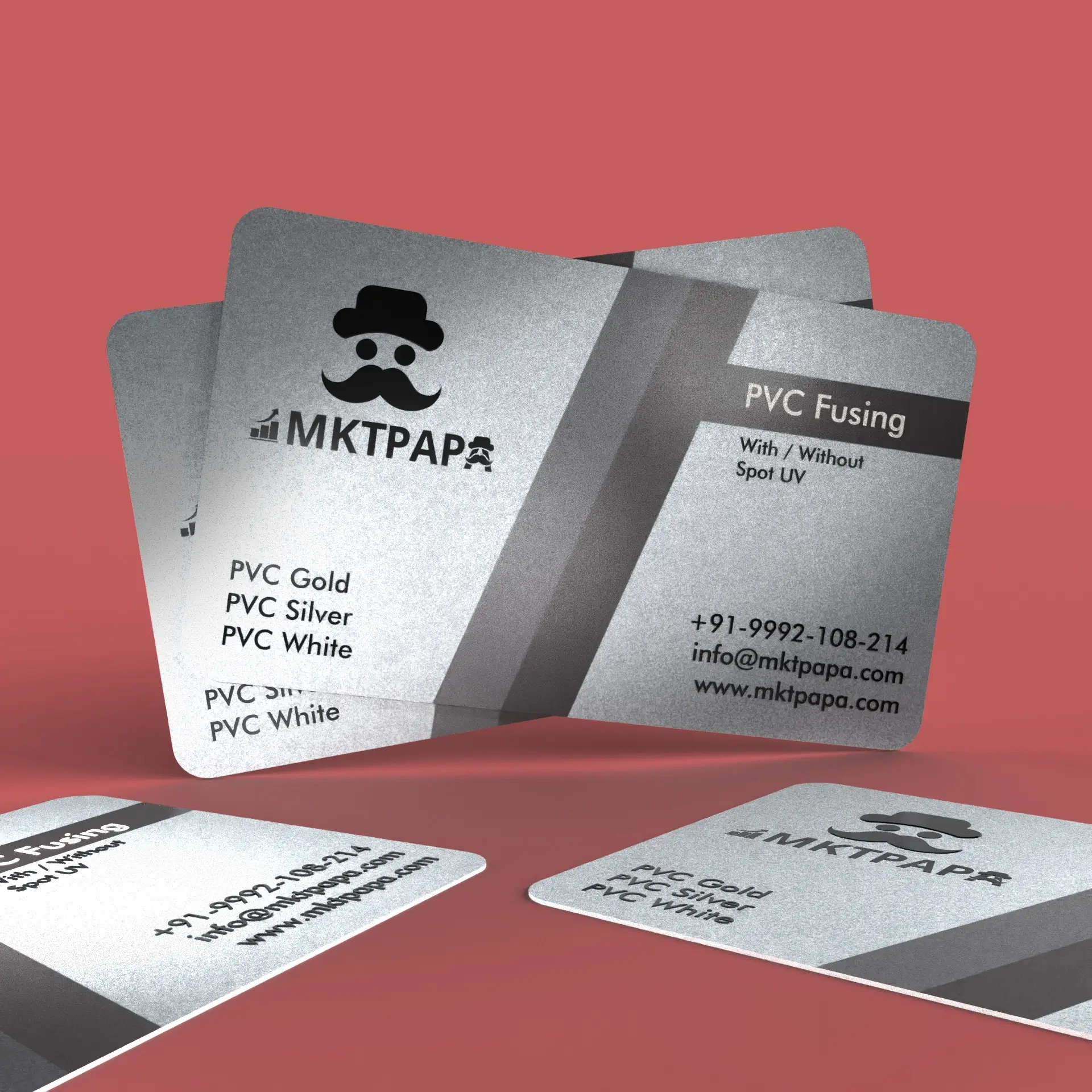 800 Micron PVC Business Cards  photo