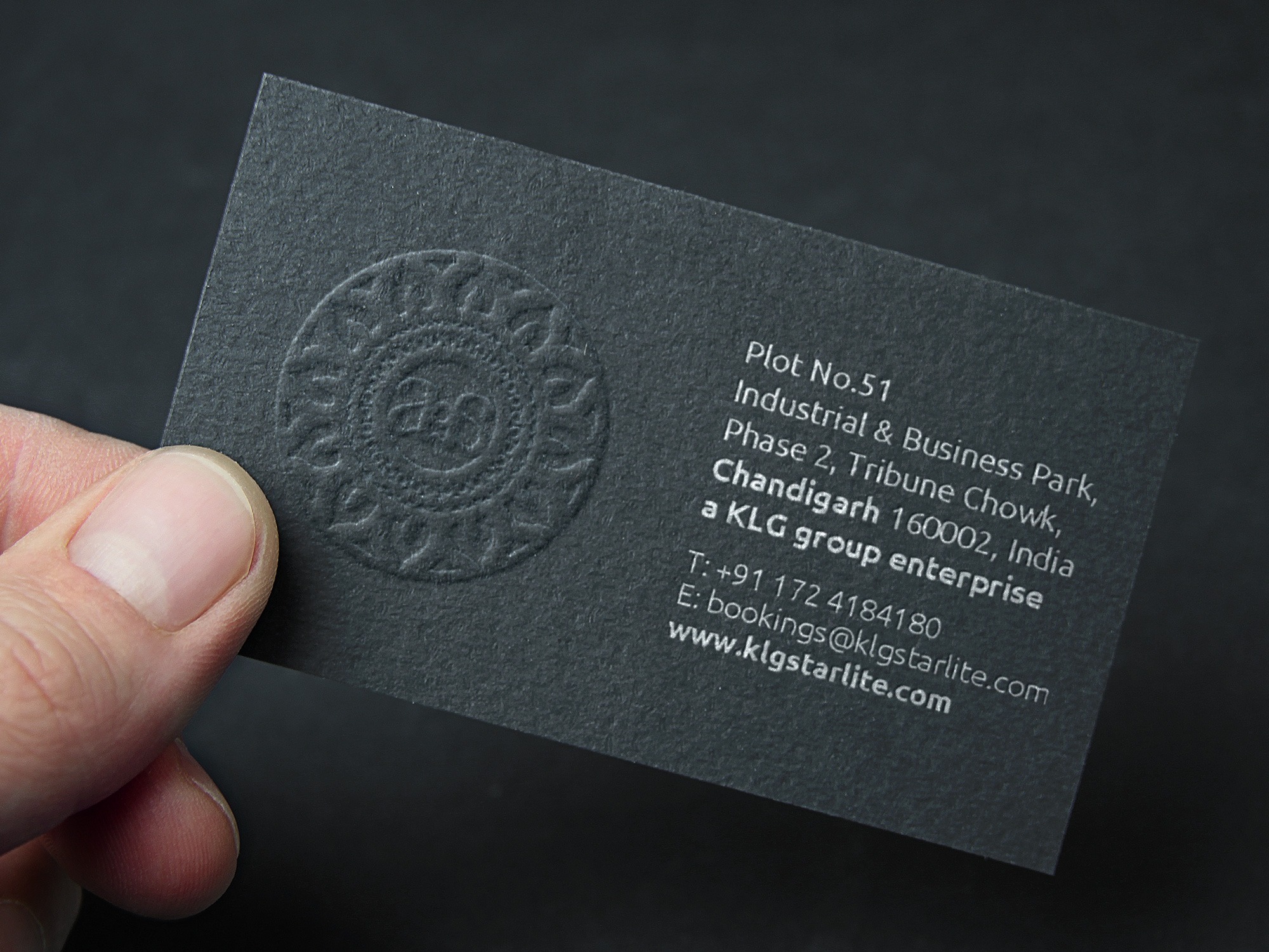 Black Sheet Business Cards 800 GSM photo