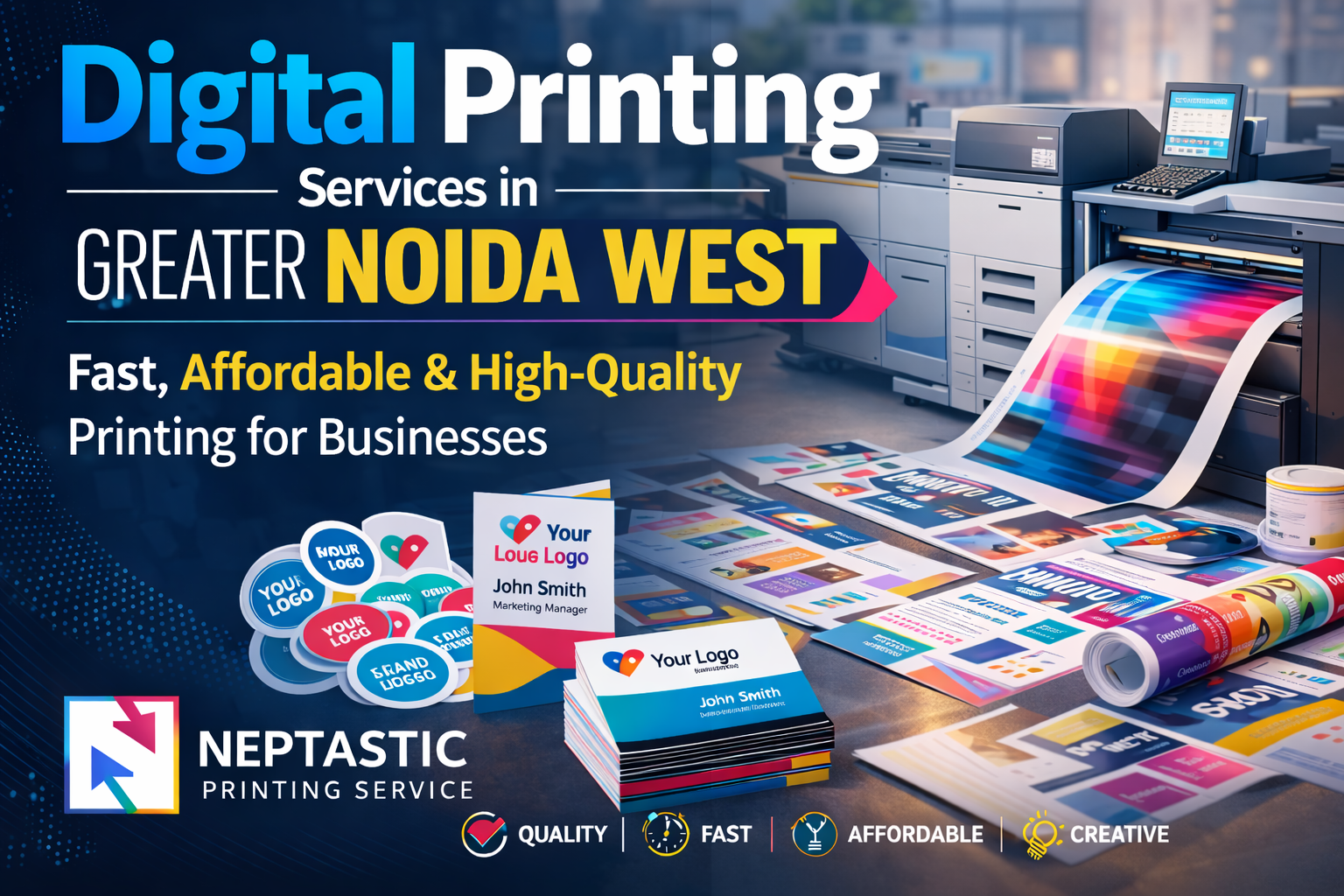 Digital Printing Services in Greater Noida West: Fast, Affordable & High-Quality Printing for Businesses