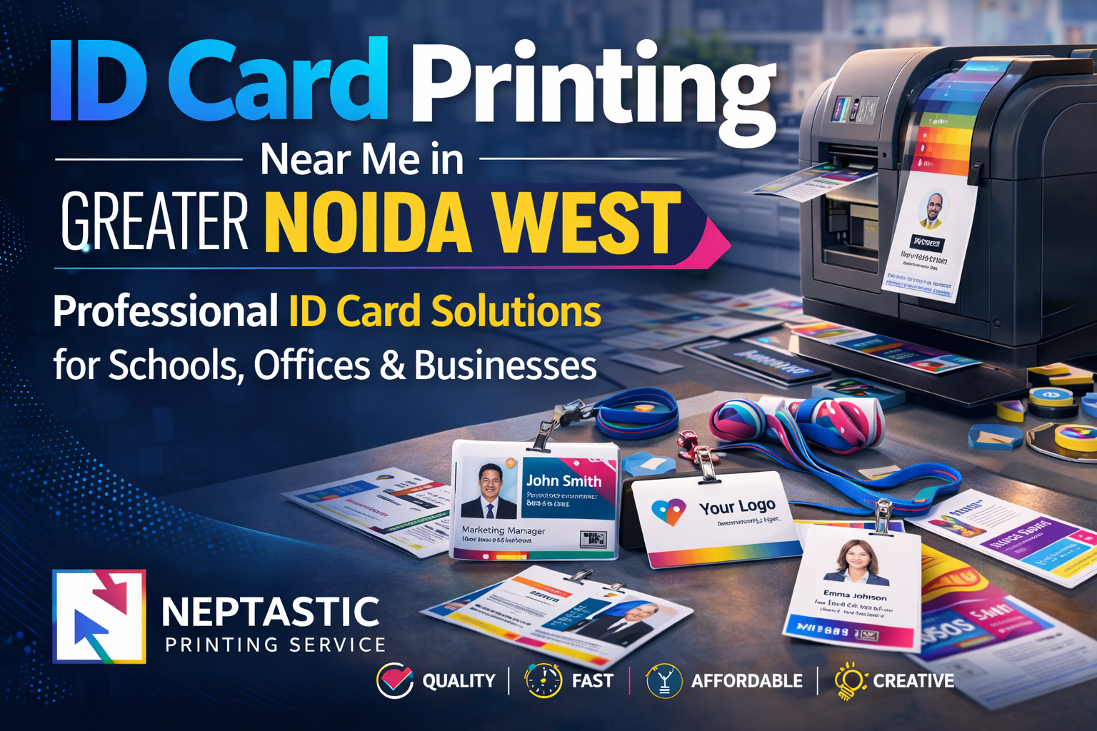 ID Card Printing Near Me in Greater Noida West: Professional ID Card Solutions for Schools, Offices & Businesses